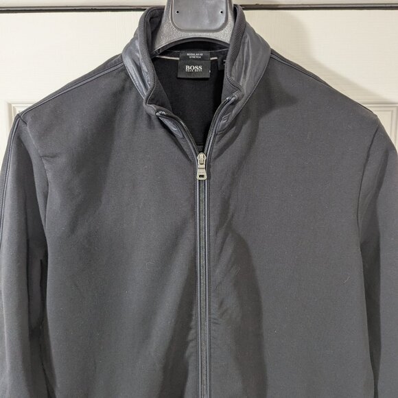 Hugo Boss Men's Black Zip-up Jacket - Size XL - Picture 4 of 14